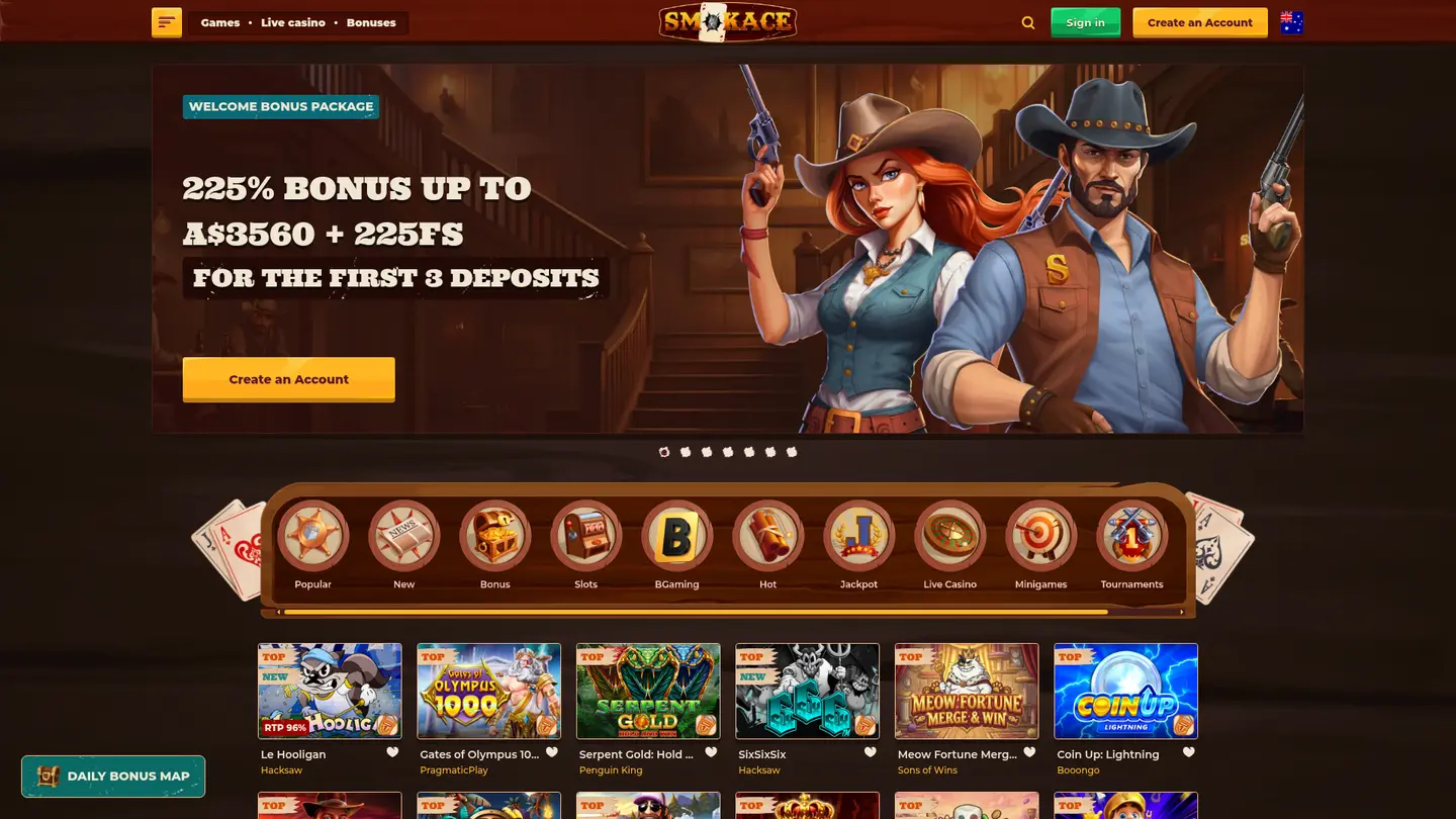 Smokace Casino — Withdrawal terms