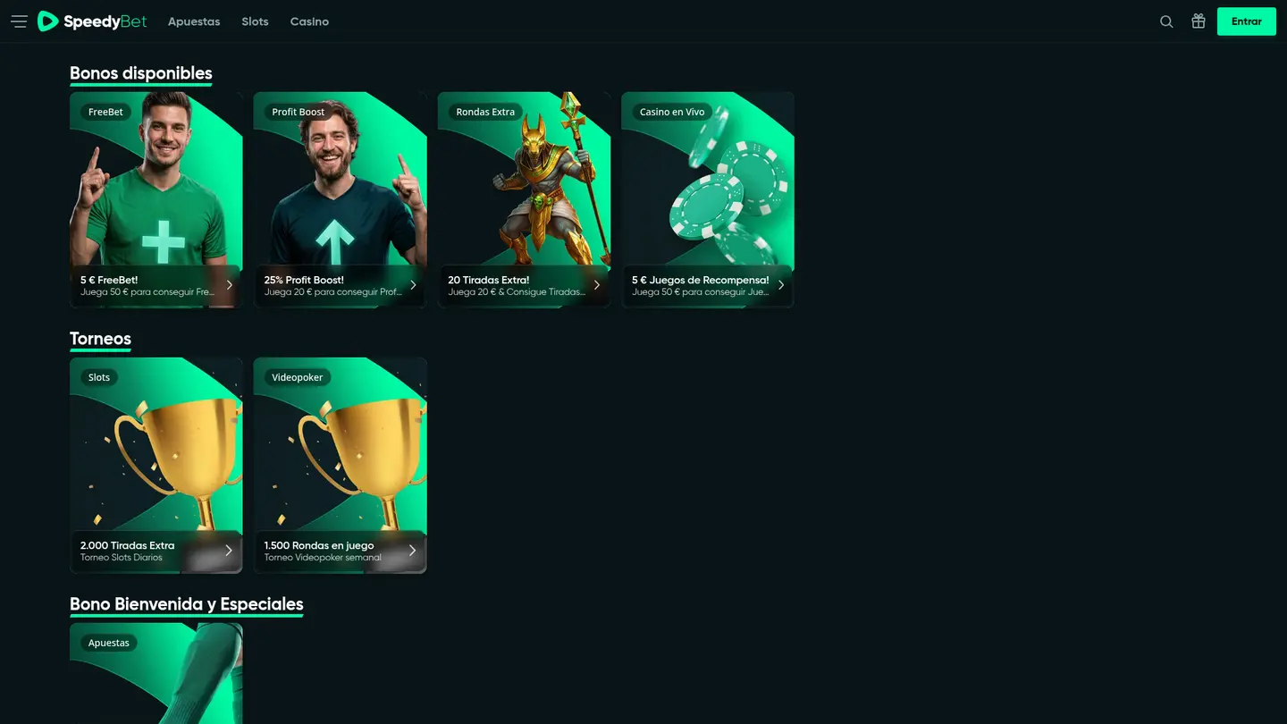 Speedybet Casino ES — Promotions