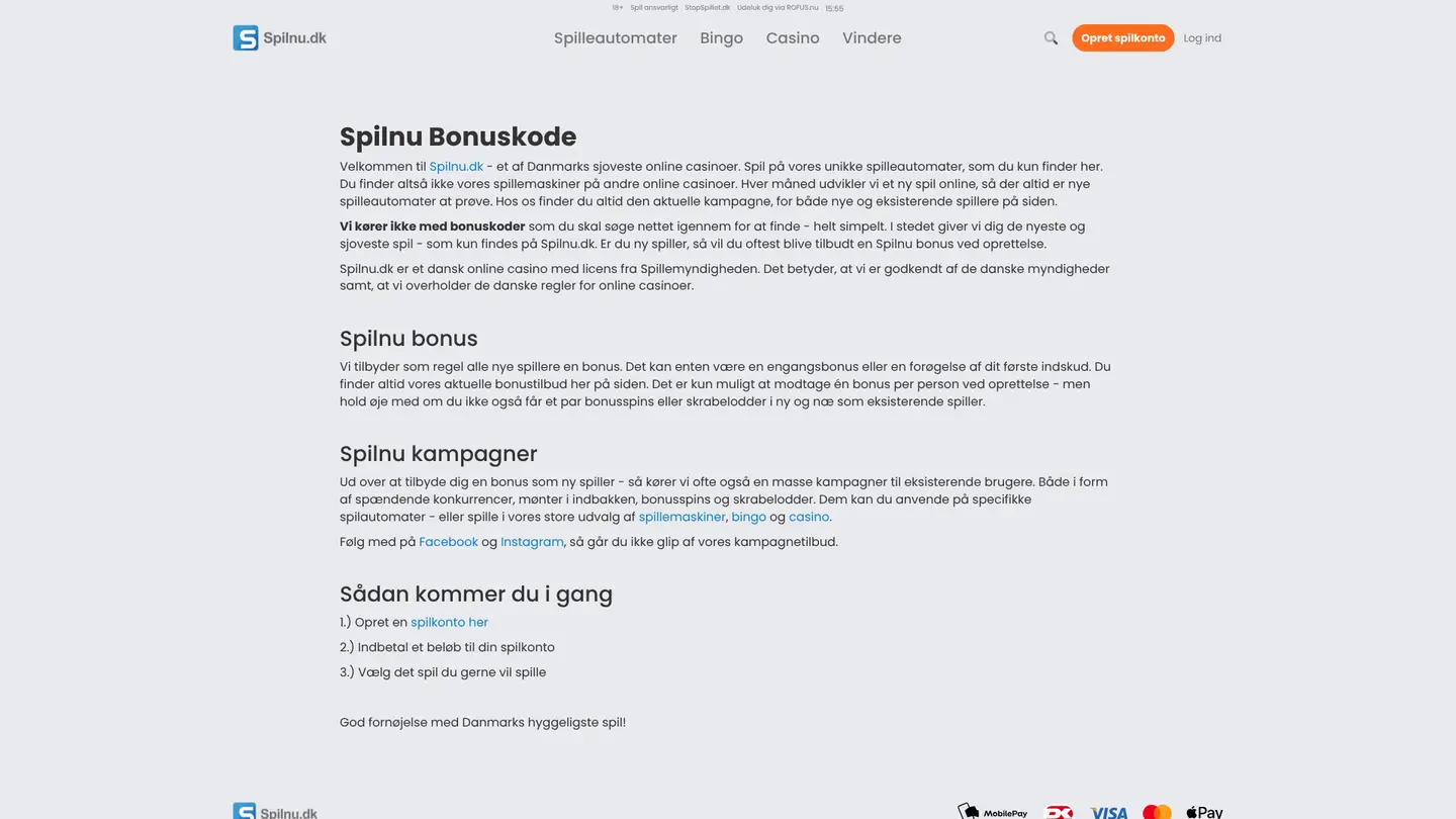 Spilnu Casino — Promotions