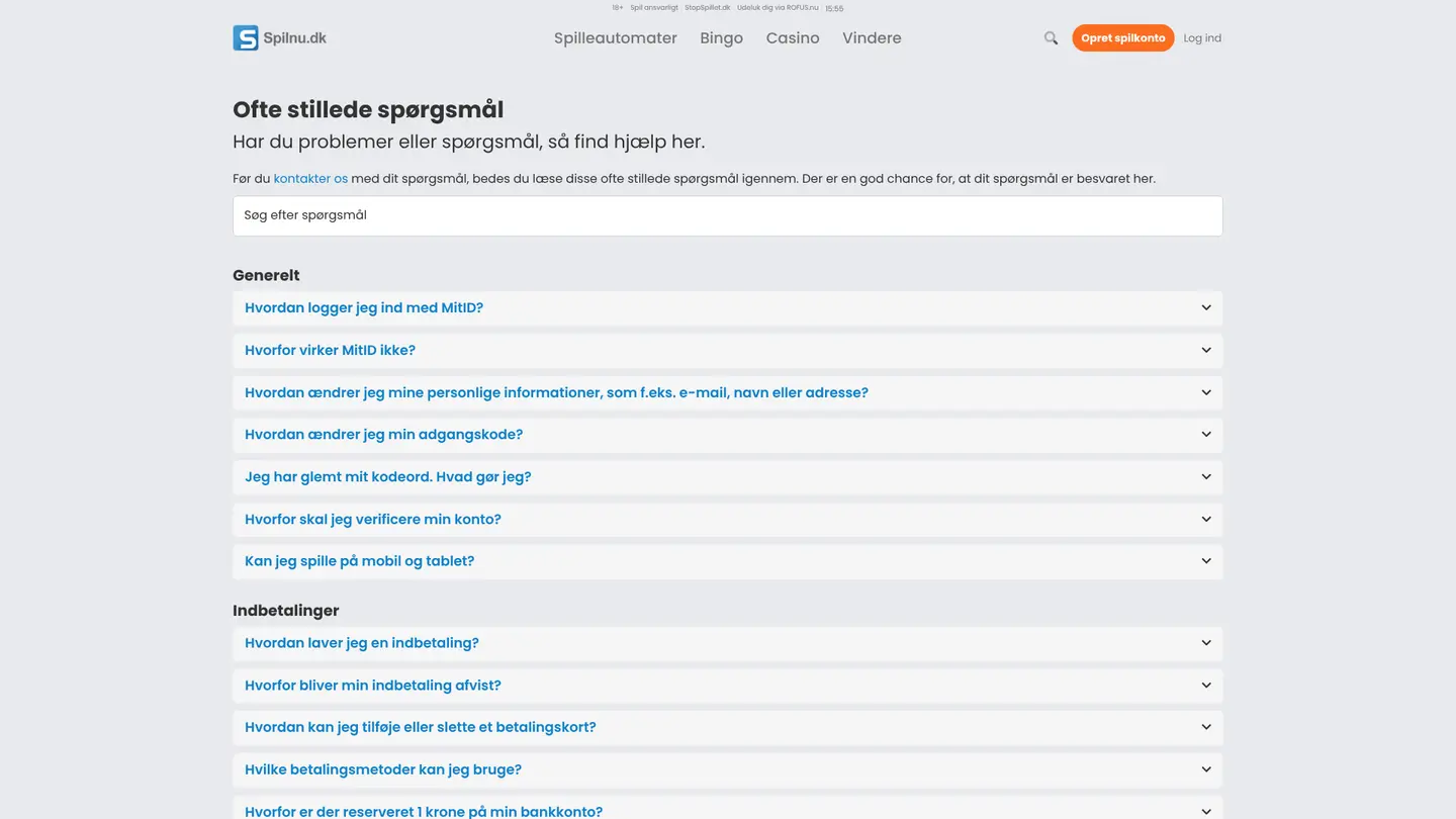 Spilnu Casino — Support and licensing