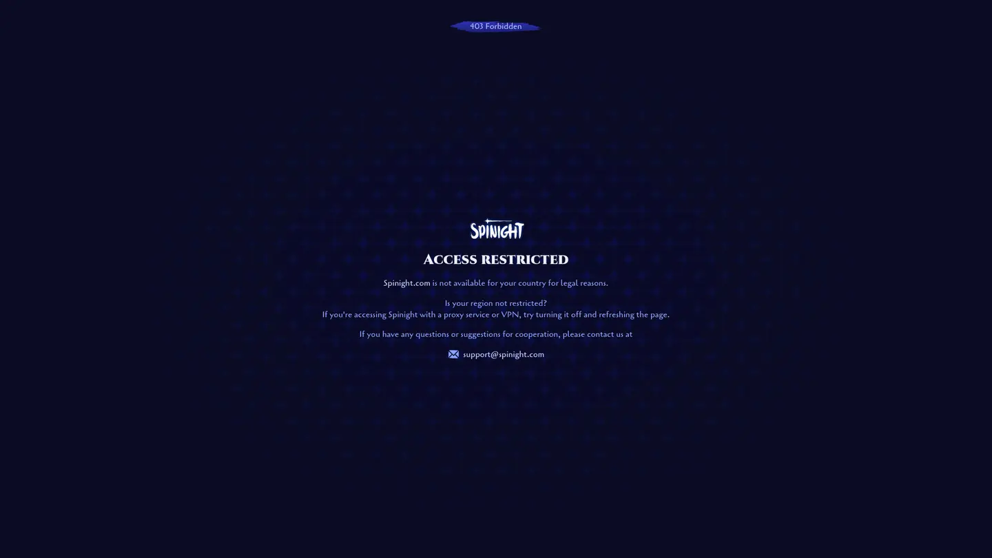 Spinight Casino — Game lobby