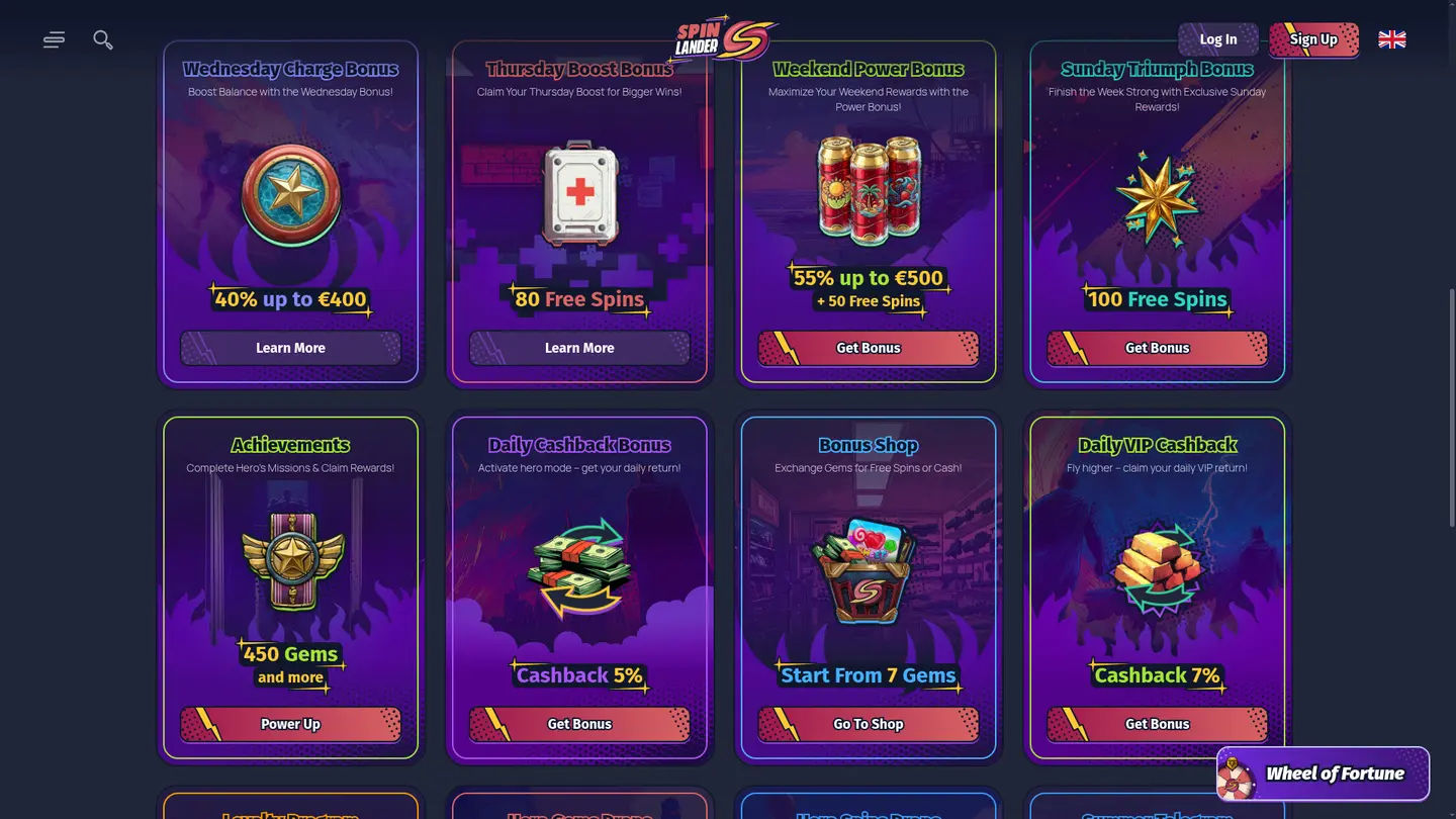 SpinLander Casino — Deposit methods