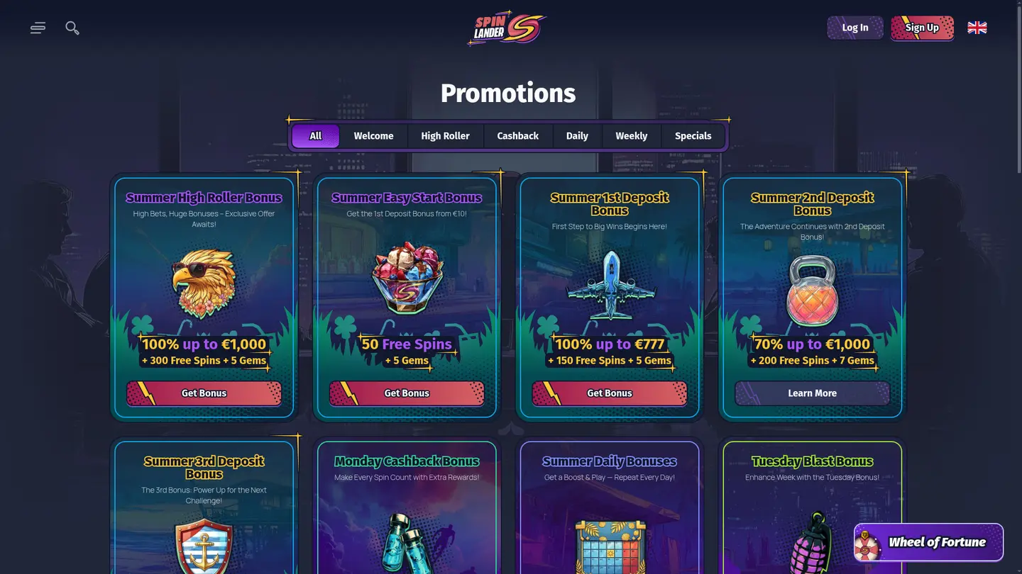 SpinLander Casino — Banking