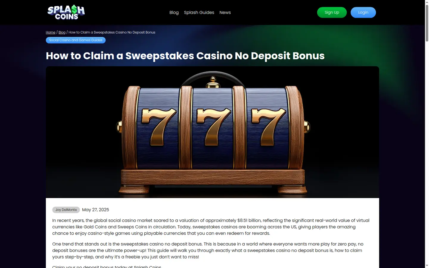SplashCoins Casino — Banking