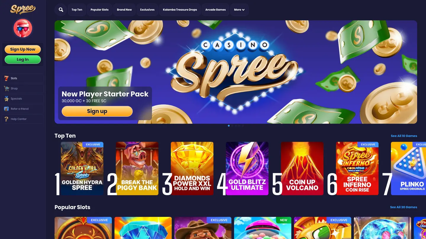 Spree Casino — Promotions