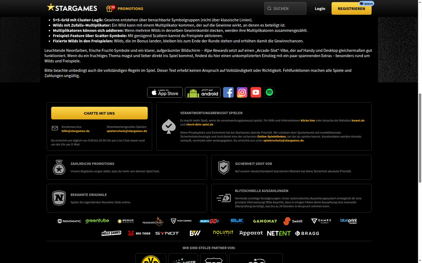 StarGames Casino — Offers in detail