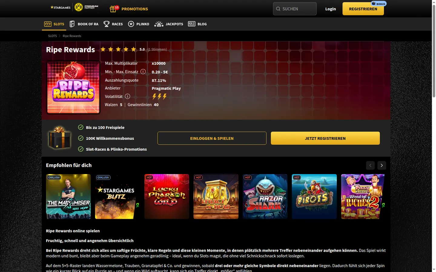 StarGames Casino — Promotions
