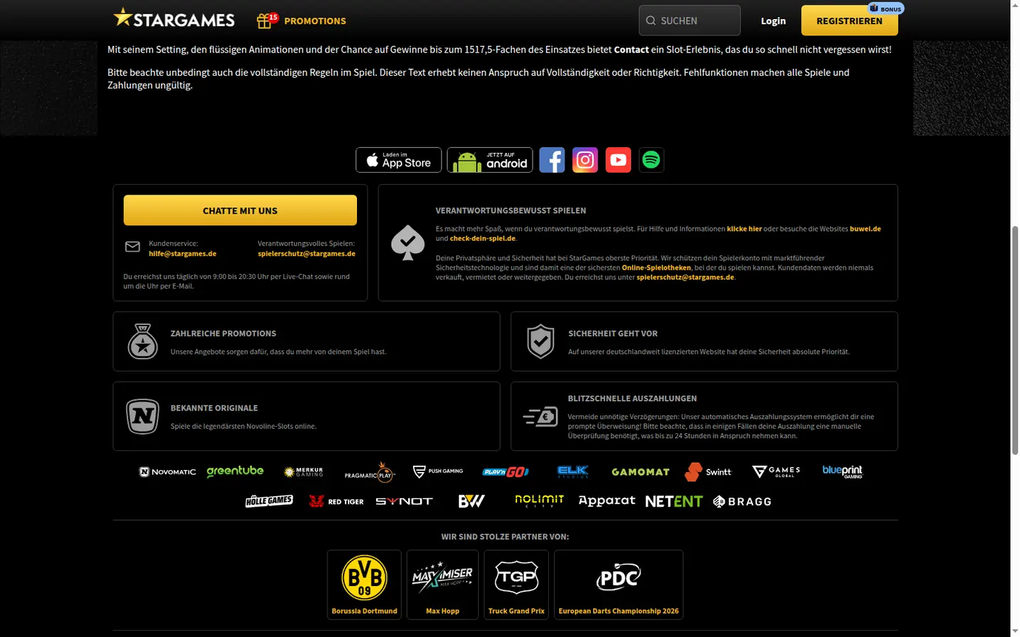 StarGames Casino — Support in detail