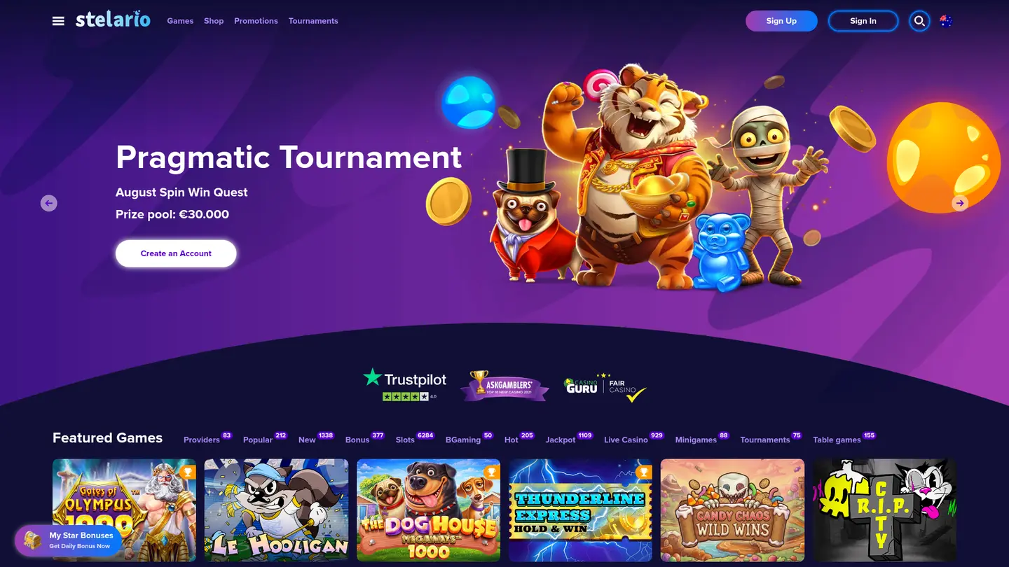 Stelario Casino — Support and licensing