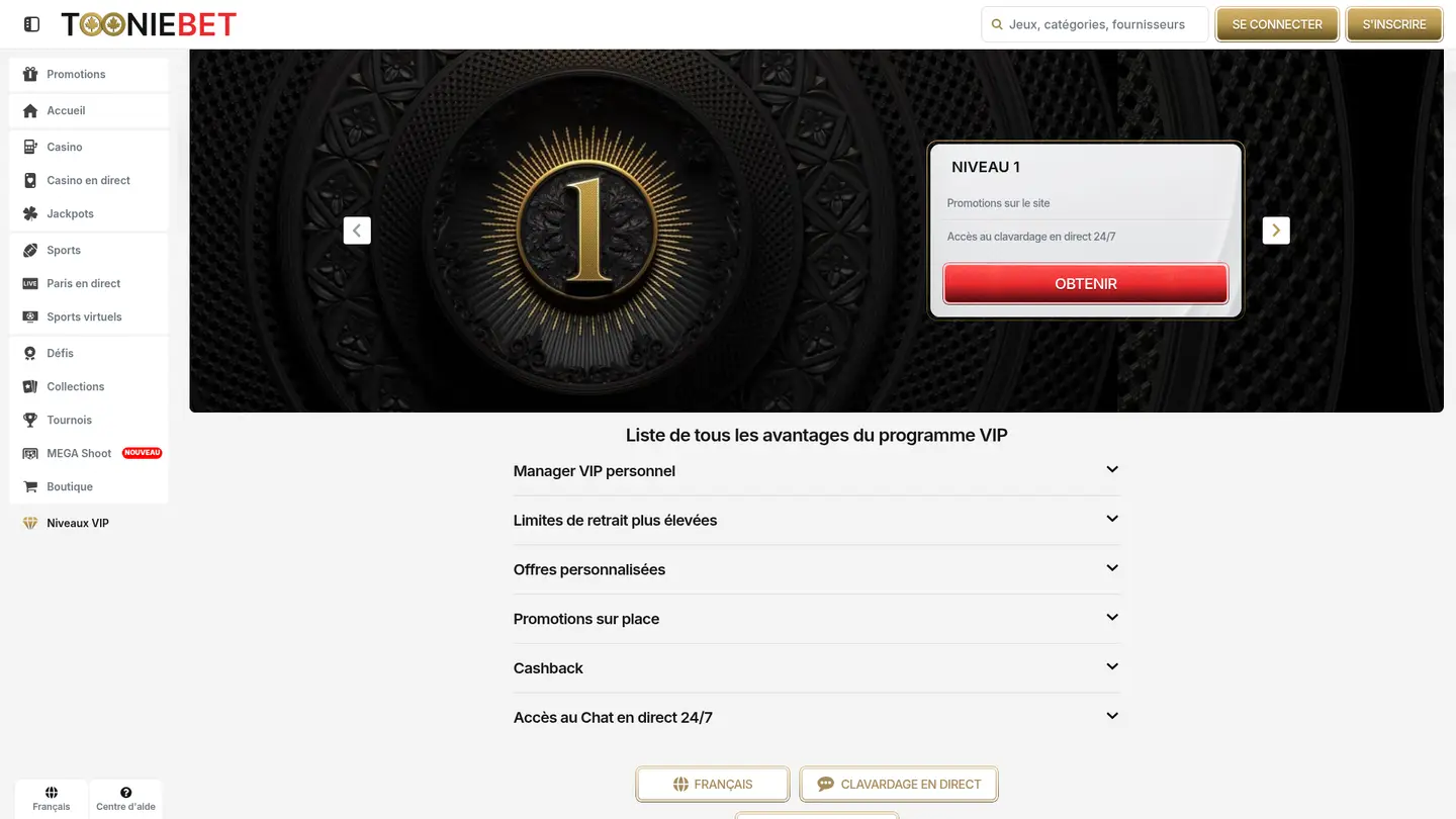 Tooniebet Casino Ontario — Promotions
