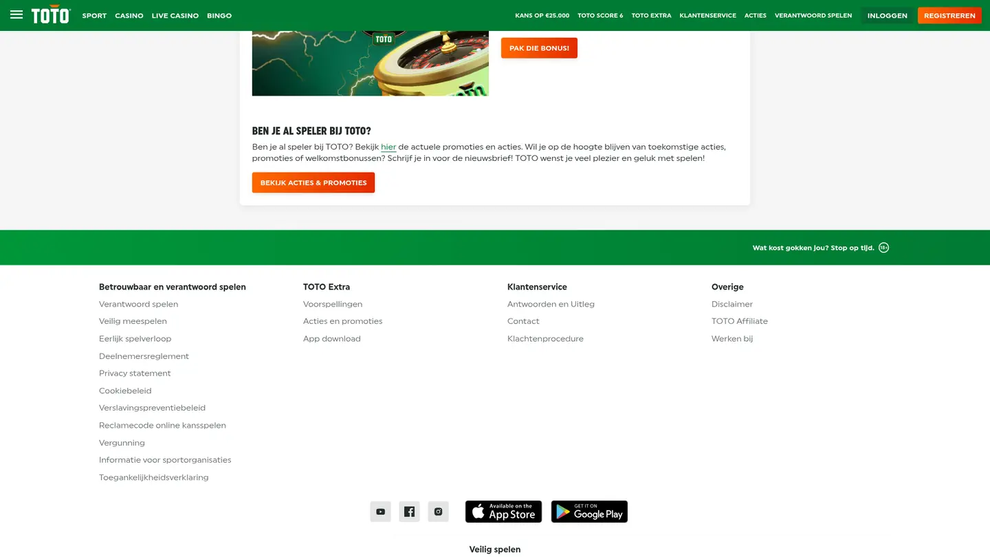 TOTO Casino — Offers in detail