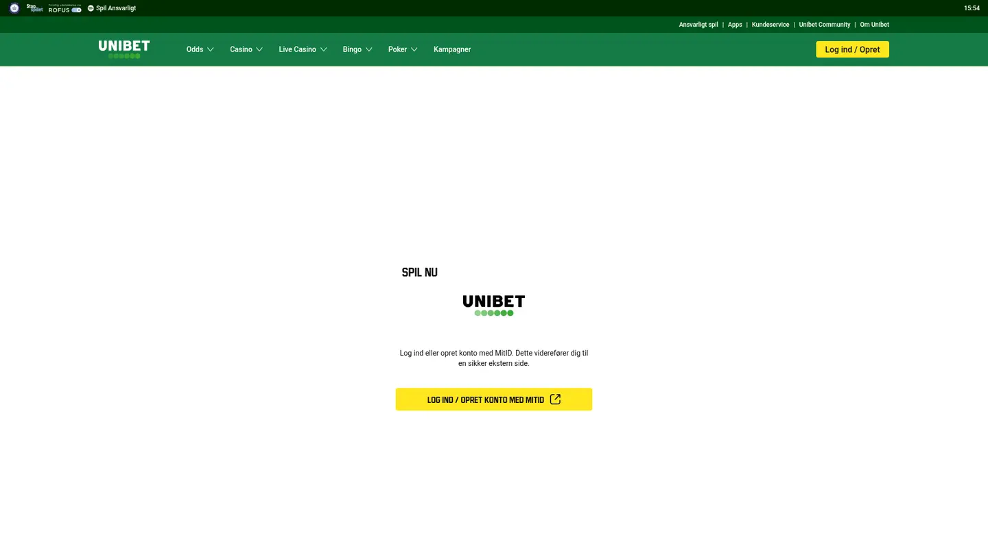 Unibet Casino DK — Banking