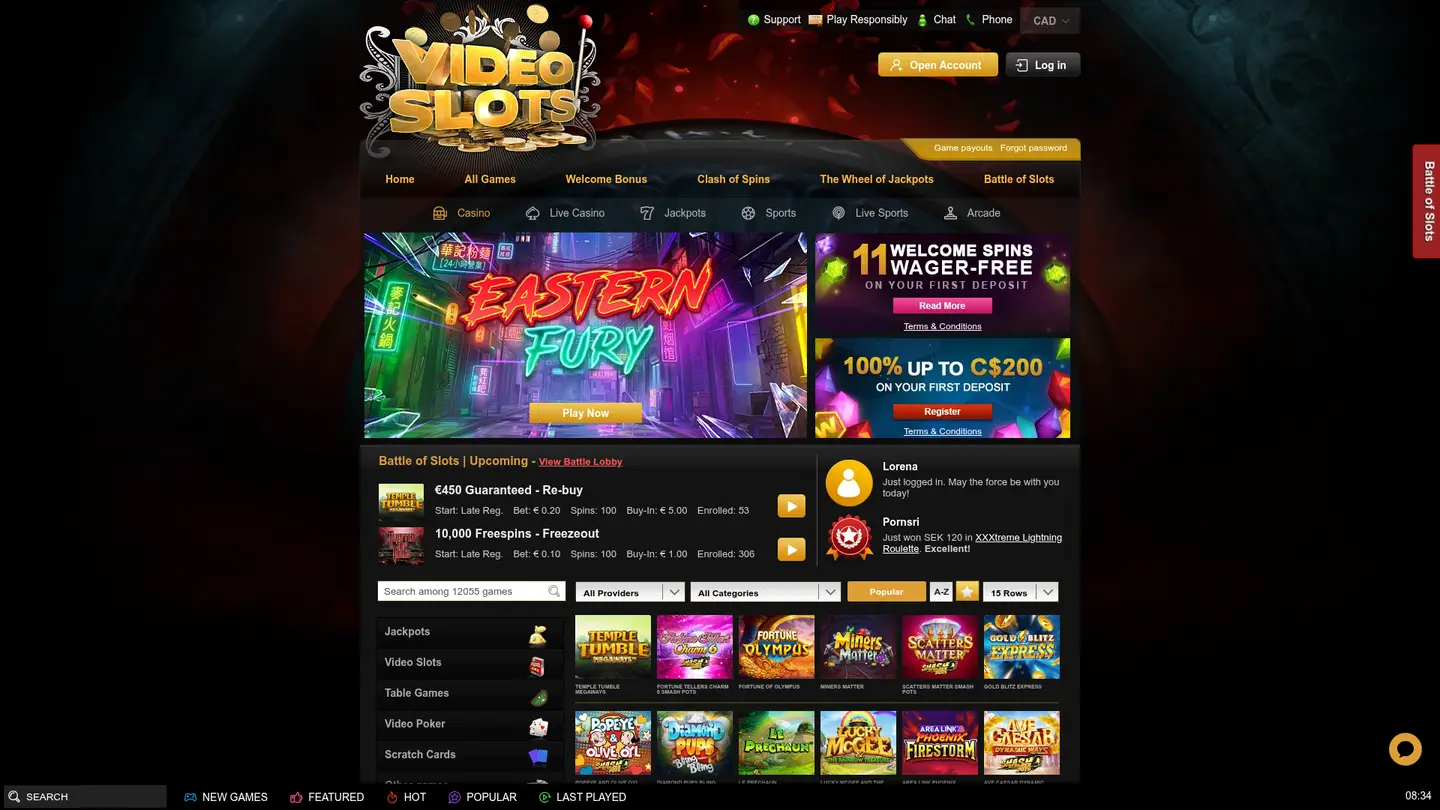 Videoslots Casino Ontario Review — The Honest Rundown
