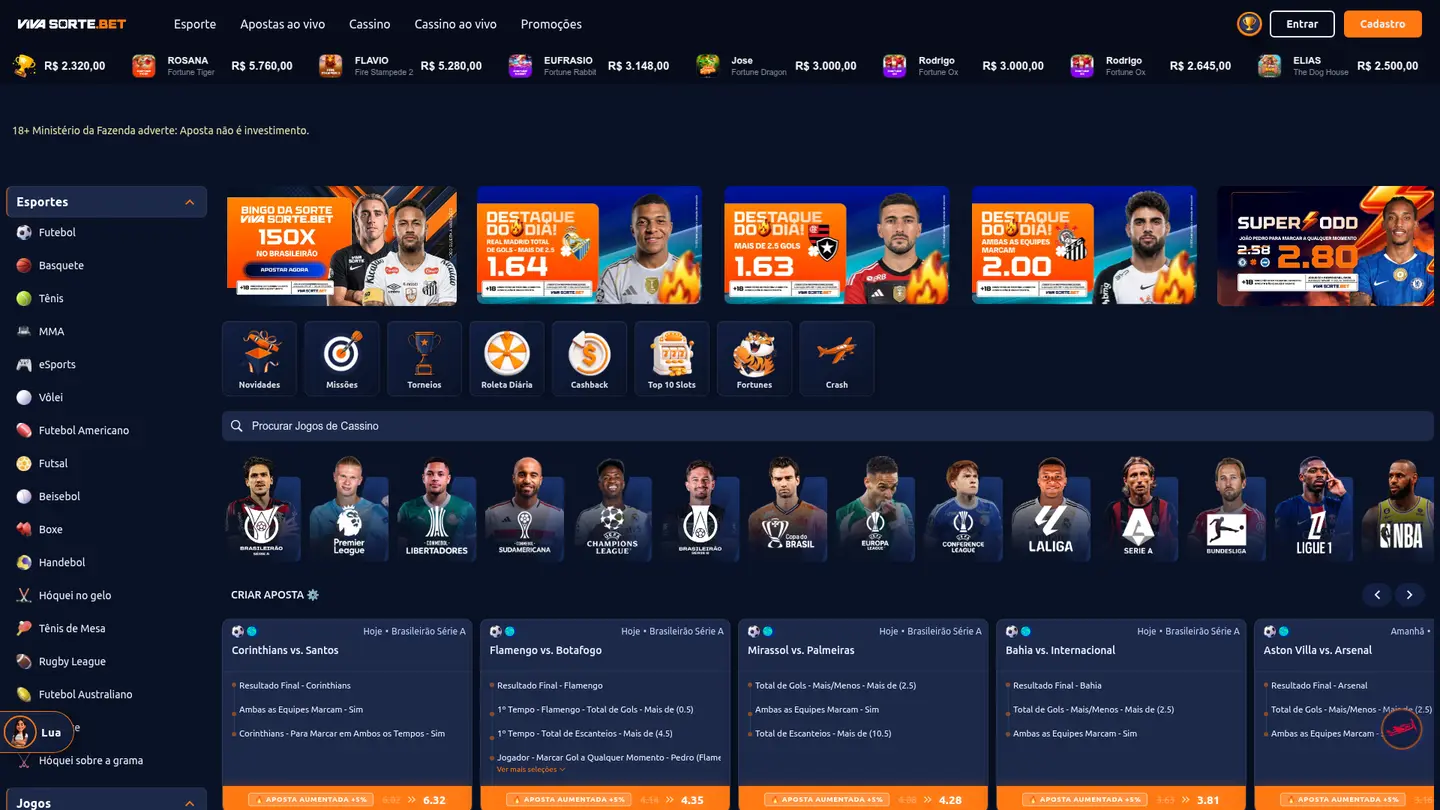 Viva Sorte Casino Review: 30 Studios in One Lobby