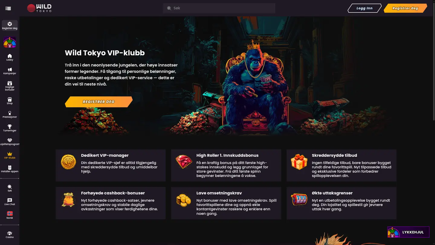 Wild Tokyo Casino — Promotions