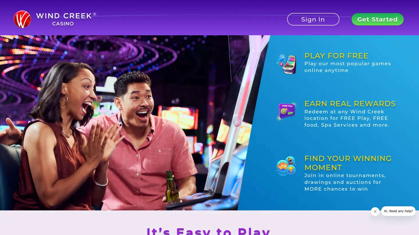 Wind Creek Social Casino — Payment methods and licensing