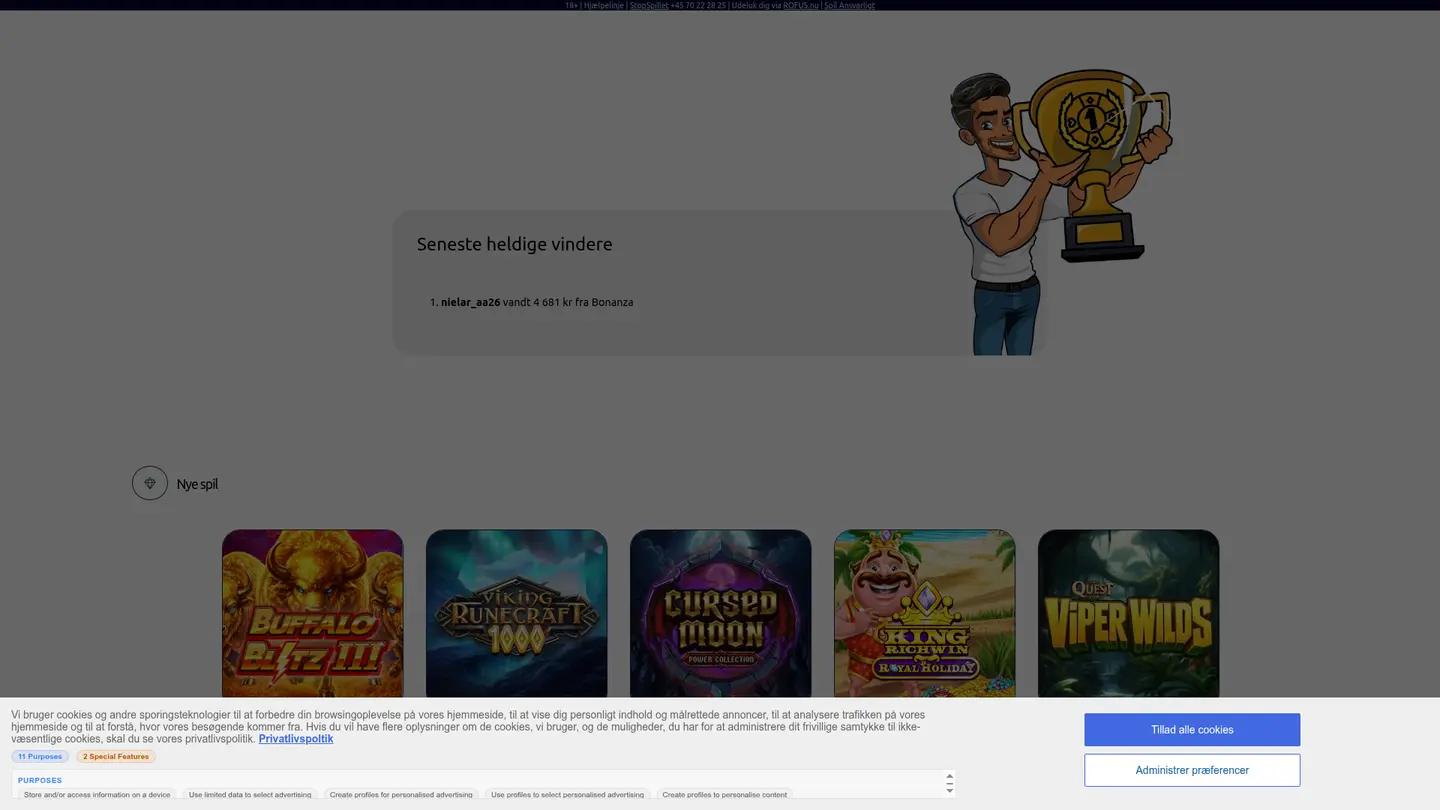 Winlandia Casino DK — Deposit methods