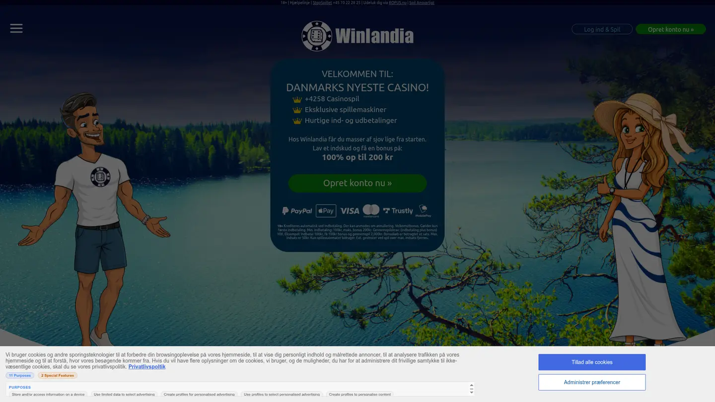 Winlandia Casino DK — Support and licensing