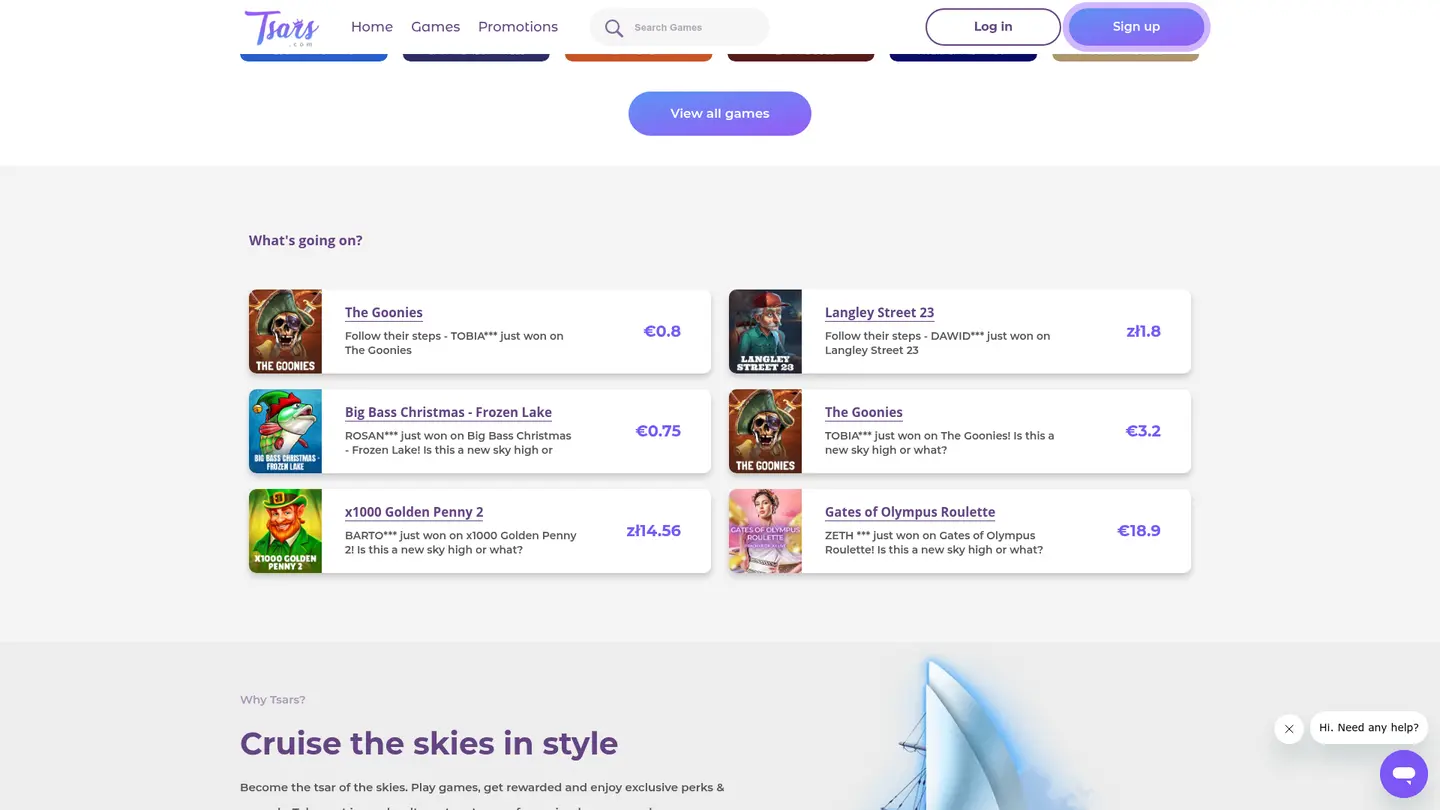 Winnerz Casino — More of the lobby