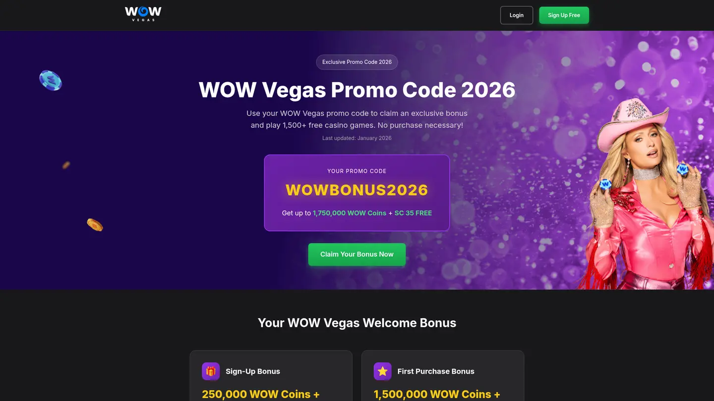 WOW Vegas Casino — Promotions
