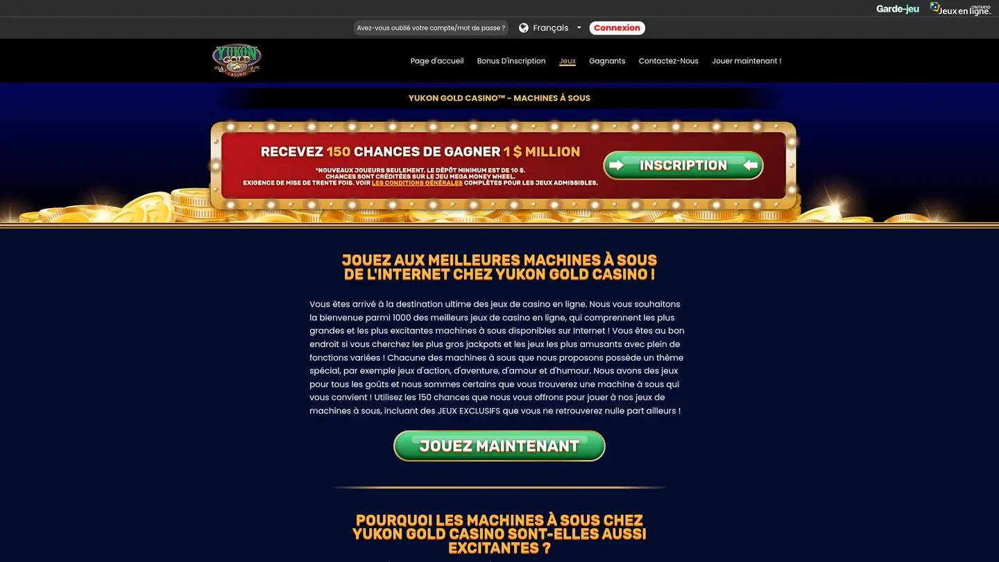 Yukon Gold Casino — Game lobby