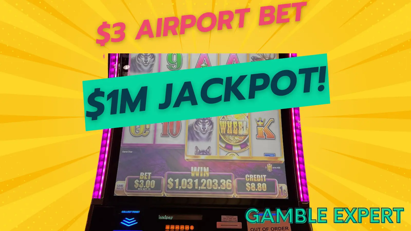 Traveler Wins Over $1 Million at Airport Slot Machine